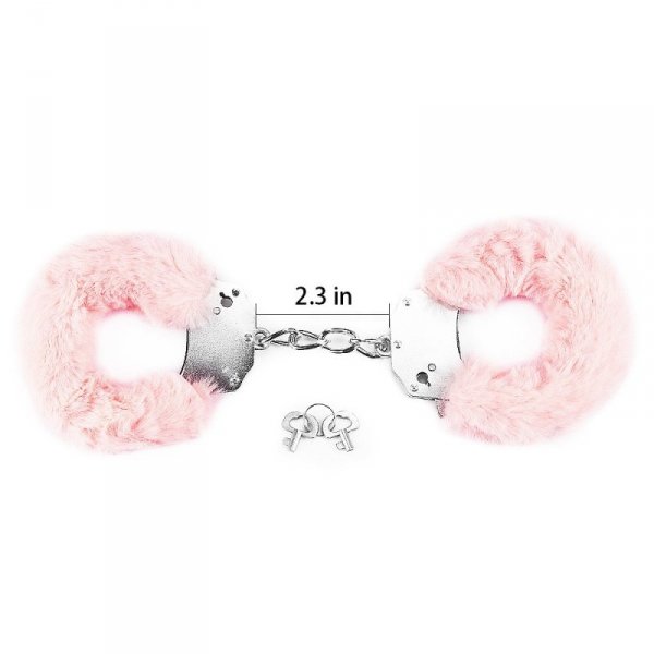 KAJDANKI FLUFFY HAND CUFFS RÓŻOWE