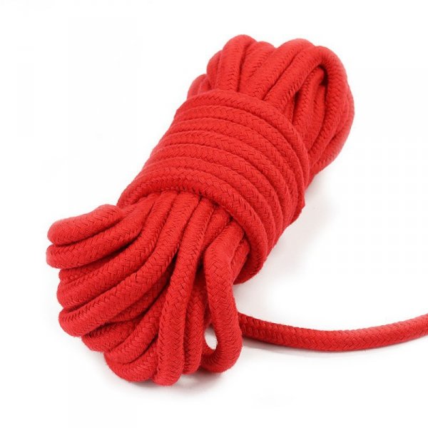 LINA FETISH BONDAGE ROPE 10M CZERWONA
