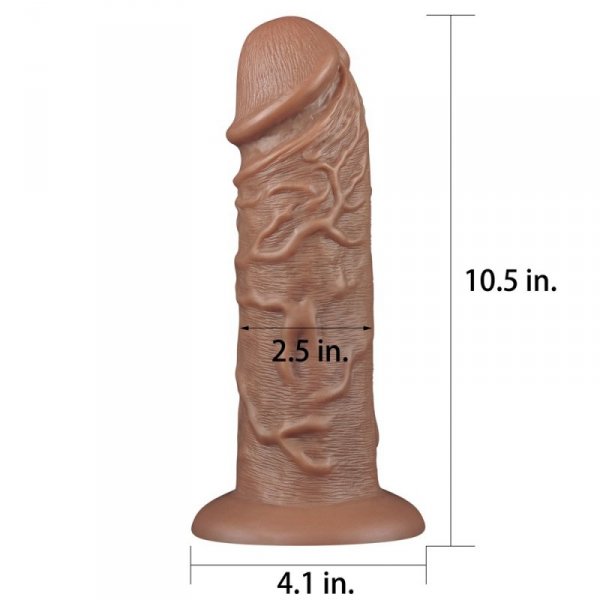 DILDO 10.5&#039;&#039; REALISTIC CHUBBY DILDO
