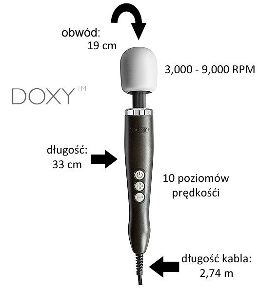 Masażer do ciała Doxy Original Massager Pink