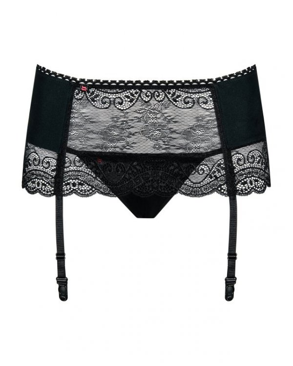Obsessive pas do pończoch ze stringami Miamor L/XL