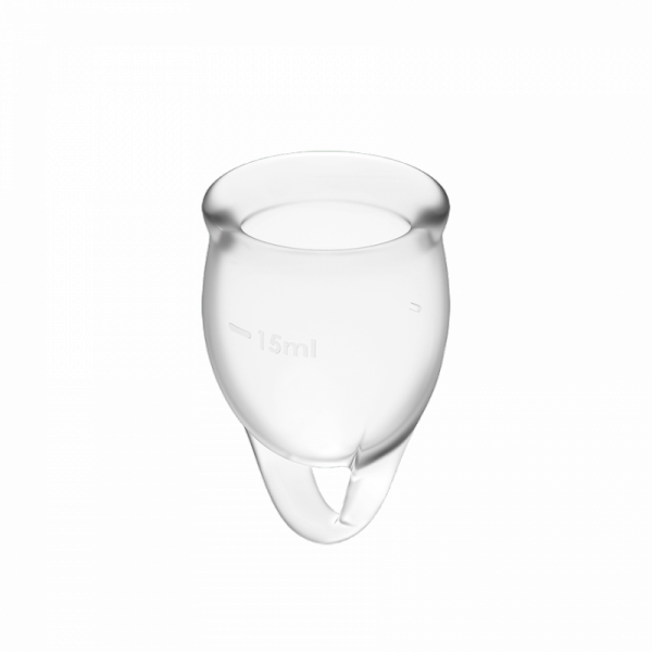 Satisfyer Feel Confident Menstrual Cup Set Transparent