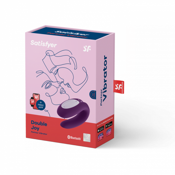 Satisfyer Double Joy Violet incl. Bluetooth and App