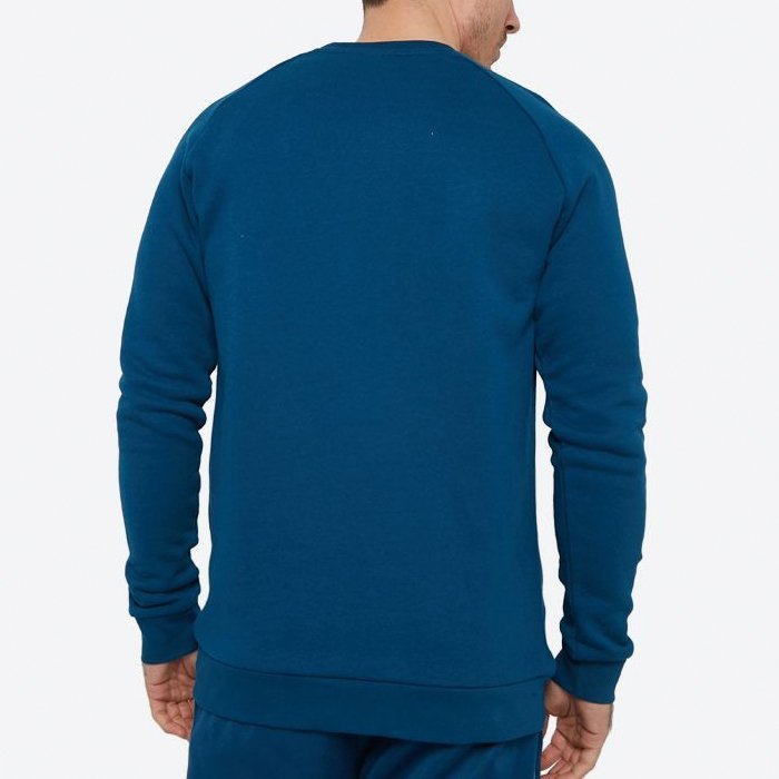 Adidas Originals niebieska bluza męska Trefoil Crew DV1545