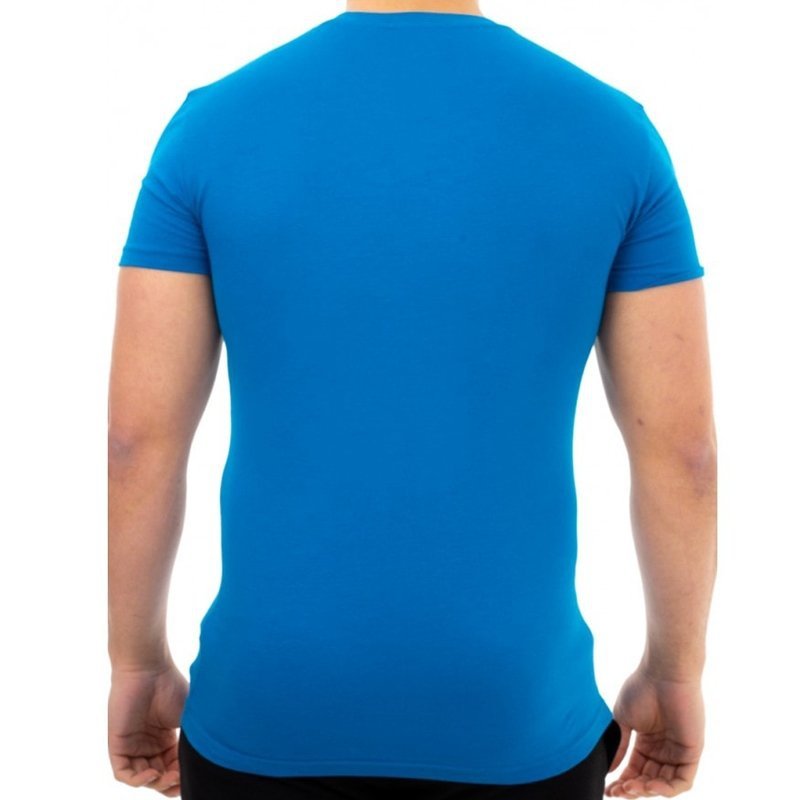 Emporio Armani t-shirt koszulka męska crew-neck niebieska