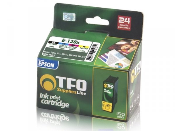 4-Pack Tuszy TFO E-128x (E-1281, 2, 3, 4) zamienniki do Epson T1285 Multipack (T1281, T1282, T1283, T1284)