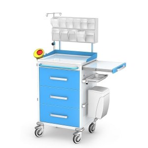 Wózek anestezjologiczny ANS-03/KO z nadstawką z wyposażeniem - zestaw 2