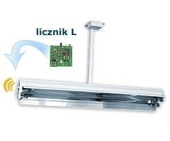 Lampa bakteriobójcza bezpośredniego działania NBV 2x30 SL sufitowa z licznikiem czasu pracy