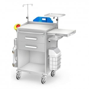 Wózek reanimacyjny REN-02/KO z wyposażeniem - zestaw 1