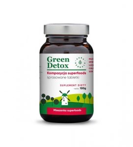 Green Detox - kompozycja superfoods - tabletki (100g) Aura