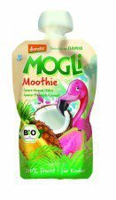 MOOTHIE - PRZECIER Z JABŁKIEM, GUAWĄ I KOKOSEM 100% OWOCÓW BEZ DODATKU CUKRÓW BIO 100 g – MOGLI