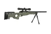 Replika karabinu snajperskiego Specna Arms SA-S11 EDGE™ z lunetą i dwójnogiem Oliwkowa