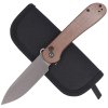 Nóż składany CIVIVI Button Lock Elementum Brown Micarta, Gray Stonewashed (C2103D)