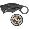 Nóż składany FOX Tribal K Karambit Black G10, Black Top Shield N690Co by Doug Marcaida (FX-802)