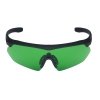 Okulary Nighthawk Pro - Laser Lens - Czarne - Zielony wizjer (40471)