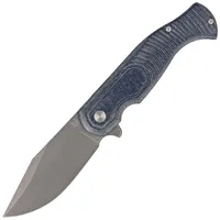 Nóż składany Fox Eastwood Tiger Denim Micarta, Coarse Stonewashed CPM S90V by Gudy Van Poppel (FX-524 MJ) 
