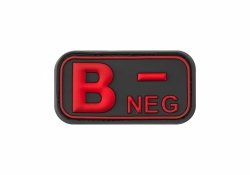 Naszywka - Bloodtype Rubber Patch B Neg 