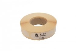 Zaklejki do tarcz 20mm 2000szt. - białe