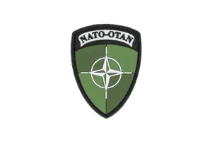 Naszywka PVC - Tarcza NATO - Zielony 