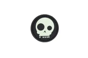 Naszywka 3D GFC Tactical Funny Skull Czarno-biały