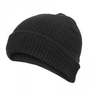 Mil-Tec - Czapka Watch Cap 100% Wełna - Czarny (12140002)