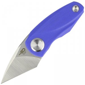 Nóż Bestech Tulip Blue G10, Satin / Stonewash 14C28N by Ostap Hel (BG38D) 