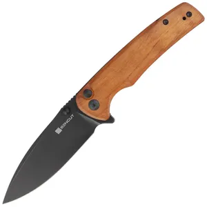Nóż składany Sencut Sachse Guibourtia Wood, Black Stonewashed 9Cr18MoV (S21007-6)