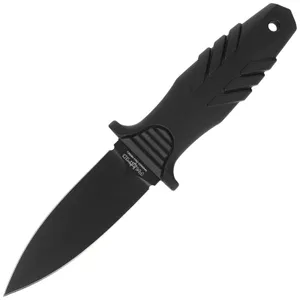 Nóż Fox FKMD Tactical Elementum Dagger D/E Black PP/TPE, Black Idroglider N690Co (FX-647 AF)