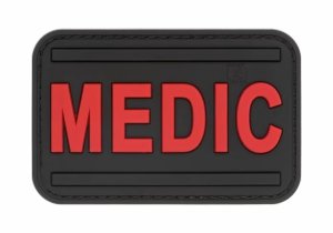 Naszywka - Medic Rubber Patch Blackmedic