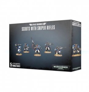 Warhammer 40K - Space Marines Scouts With Sniper Rifles