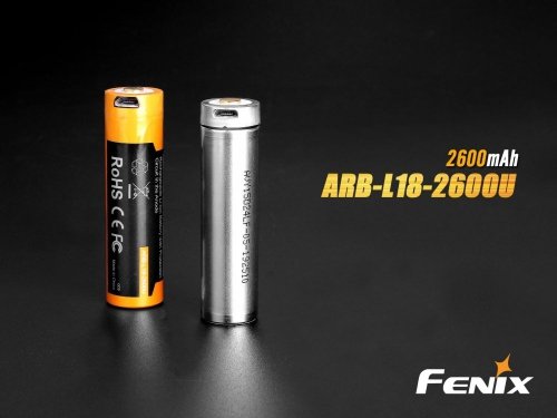 Akumulator 18650 3,6V 2600mAh USB (ARB-L18U)