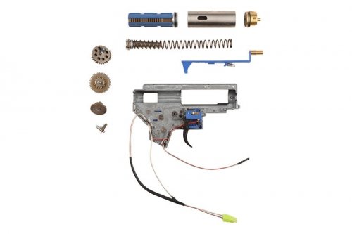 Specna Arms - Kompletny gearbox V2 E&amp;C - kable na tył