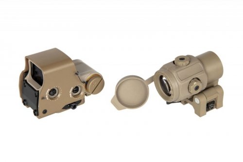 Zestaw celownika XPS 3-2 + Magnifier G43 3x - TAN