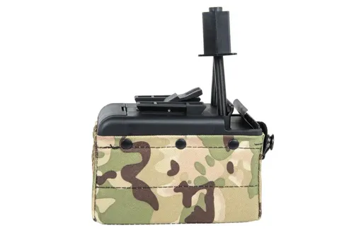 Elektryczny magazynek pudełkowy A&K na 2000 kulek do replik typu M249 Multicam