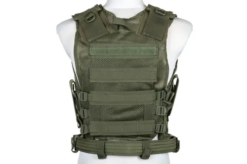 Kamizelka taktyczna Cybergun Swiss Arms Tactical BT-4 Oliwkowa