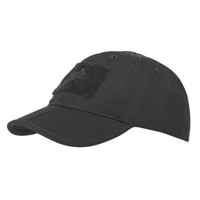 Helikon - Czapka z daszkiem Baseball Foldable Cap - Czarna (CZ-BBF-PR-01)