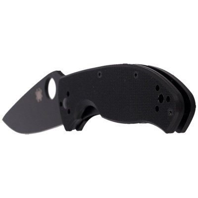 Nóż Spyderco Tenacious G-10 Black / Black Blade Plain (C122GBBKP)