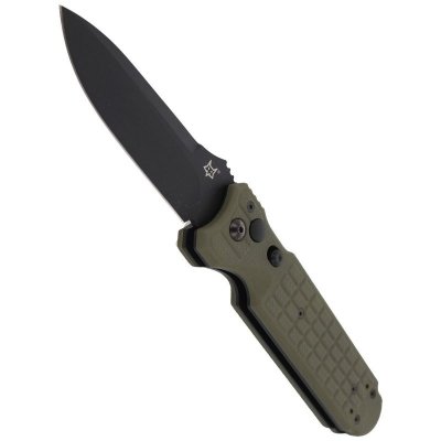 Nóż automatyczny Fox Predator II 2F Full Auto OD Green FRN, Black Idroglider N690Co (FX-448 OD)