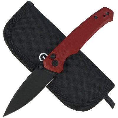 Nóż składany CIVIVI Altus Burgundy G10, Black Stonewashed (C20076-2)