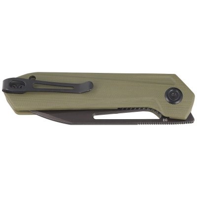 Nóż składany Kubey Knife Royal Green G10, Dark Stonewashed D2 by Colin Maisonpierre (KU321F)