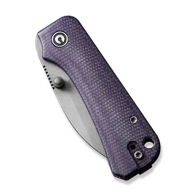 Nóż Civivi Baby Banter Wharncliffe Purple Canvas Micarta by Ben Petersen (C19068SC-2)