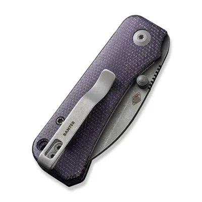 Nóż Civivi Baby Banter Wharncliffe Purple Canvas Micarta by Ben Petersen (C19068SC-2)