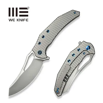 Nóż składany WE Knife Epaulette Titanium, Polished Bead Blasted M390 by Gavko Knives (WE24024-3)