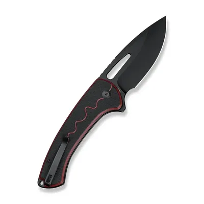 Nóż składany Sencut Squiggy Burgundy/Black G10, Black 9Cr18MoV (S24082A-3)