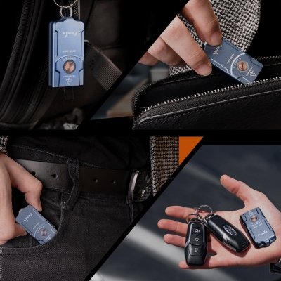 Latarka LED Fenix E03R V2.0 - niebieska