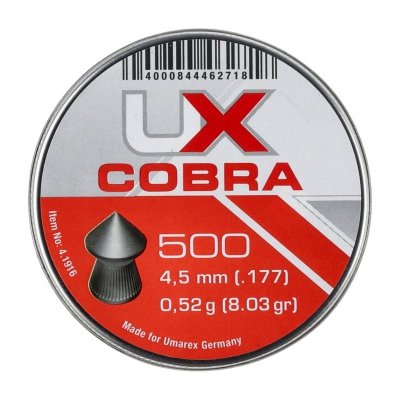 Umarex - Śrut Cobra Pointed Ribbed 4,5mm 500szt.