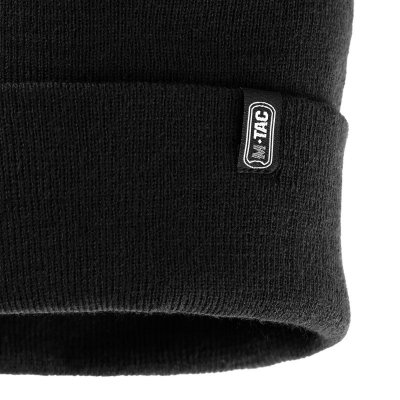 Czapka M-Tac dzianinowa 100% akryl cienka przędza czarna
