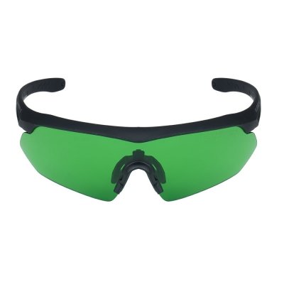 Okulary Nighthawk Pro - Laser Lens - Czarne - Zielony wizjer (40471)