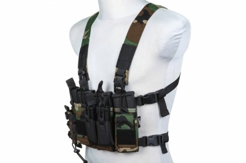 Kamizelka typu Chest Rig - Woodland