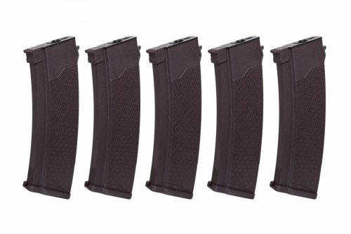 Zestaw 5 magazynków S-Mag Hi-Cap na 380 kulek do serii J - Śliwkowy